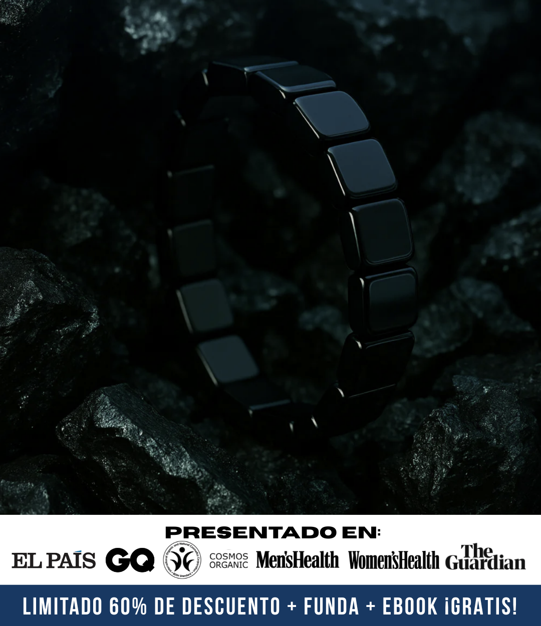 Brazalete de Hematita Hemax® — El Aliado del Rendimiento Masculino