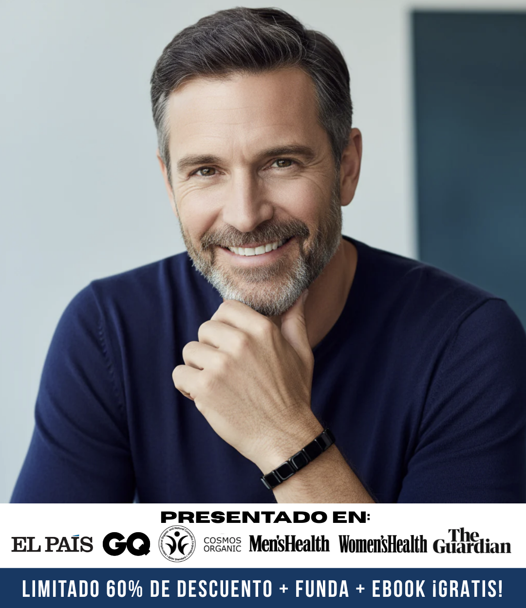 Brazalete de Hematita Hemax® — El Aliado del Rendimiento Masculino